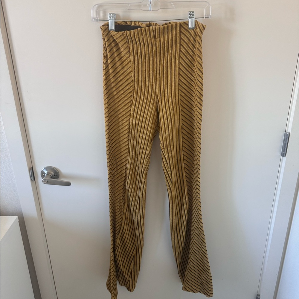 Free People Striped Flare Pants